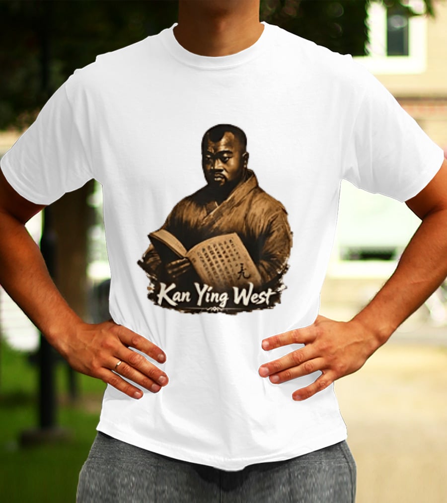 Kan Ying West Book Meme Kanye Mashup T-Shirt