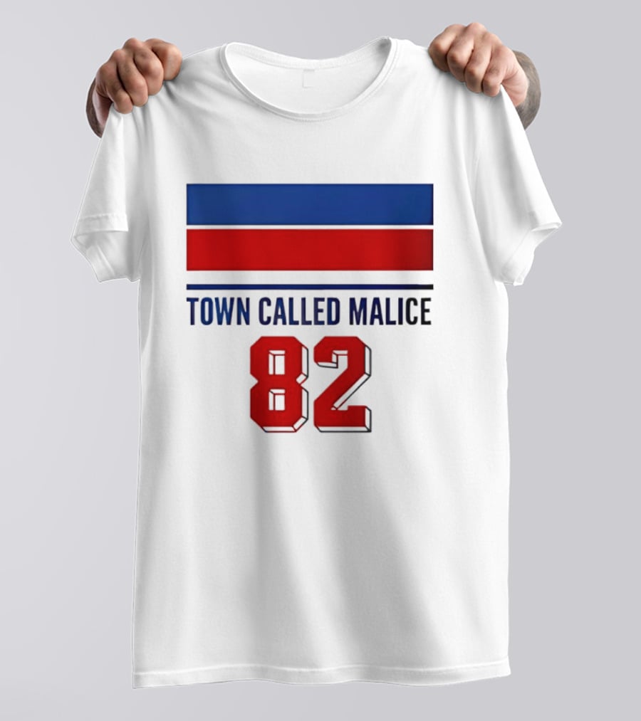 The Jam Town Called Malice 82 Red And Blue Bars T-Shirt