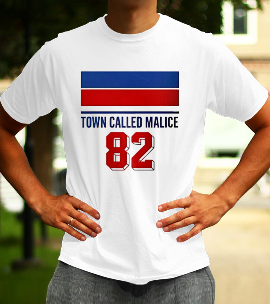 The Jam Town Called Malice 82 Red And Blue Bars T-Shirt