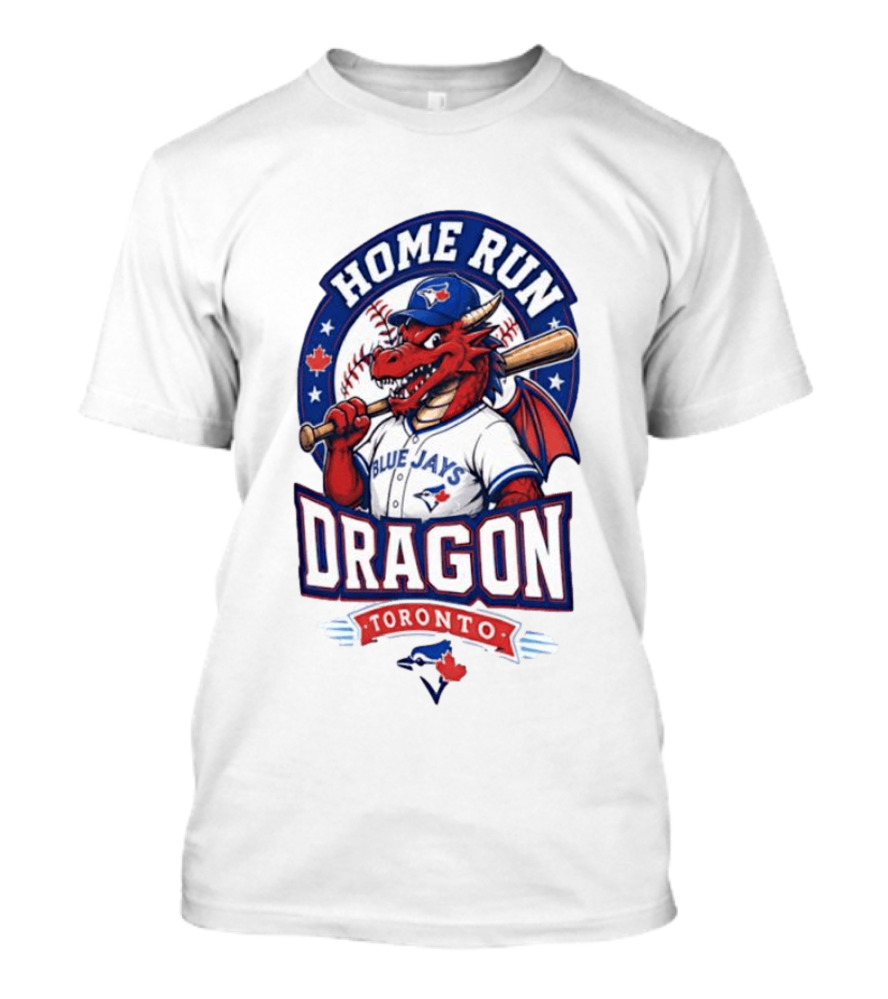 Toronto Blue Jays Home Run Dragon Baseball Toronto T-Shirt