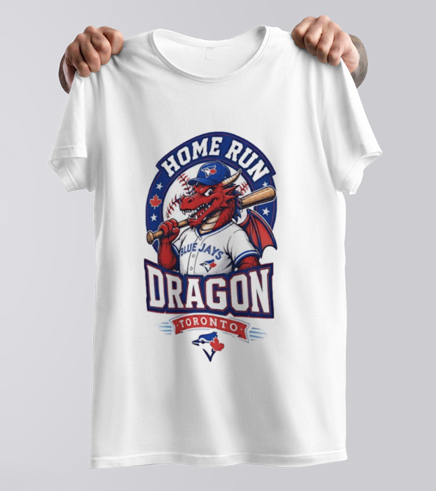 Toronto Blue Jays Home Run Dragon Baseball Toronto T-Shirt