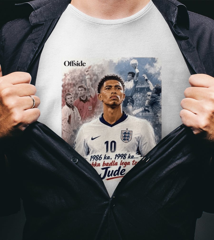 Offside 1986 1998 Sabka Badla Lega Tera Jude Bellingham T-Shirt