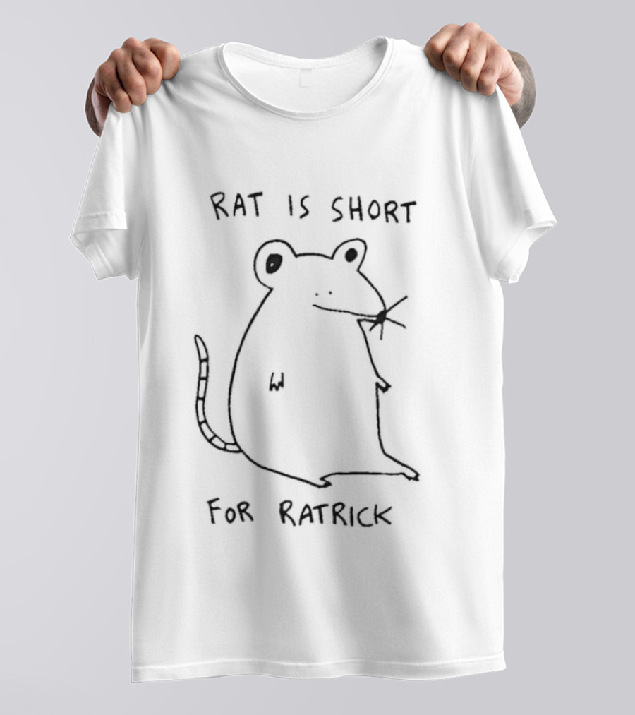 RAT IS SHORT FOR RATRICK White Sketch T-Shirt