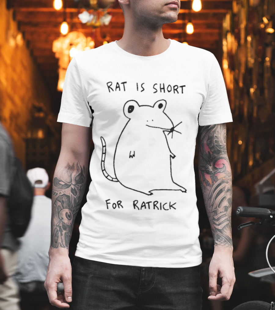 RAT IS SHORT FOR RATRICK White Sketch T-Shirt
