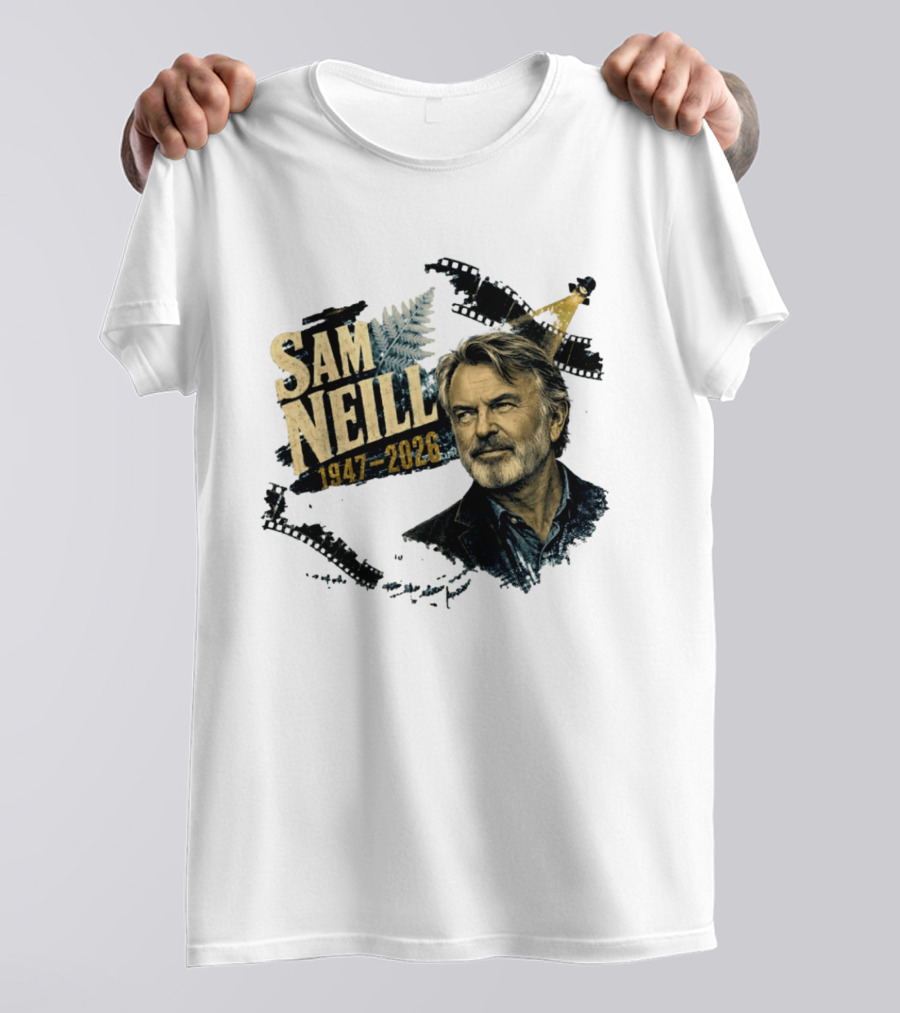 Sam Neill 1947 2026 The Story Continues In Memory Forever T-Shirt