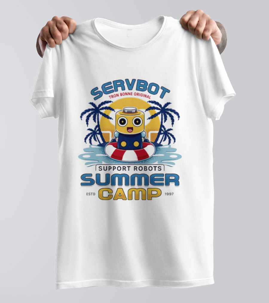 Servbot Tron Bonne Original Support Robots Summer Camp Estd 1997 T-Shirt