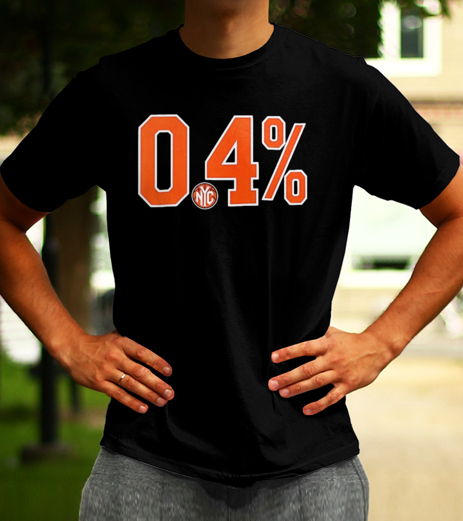 0.4 Percent NYC New York Knicks NBA T-Shirt
