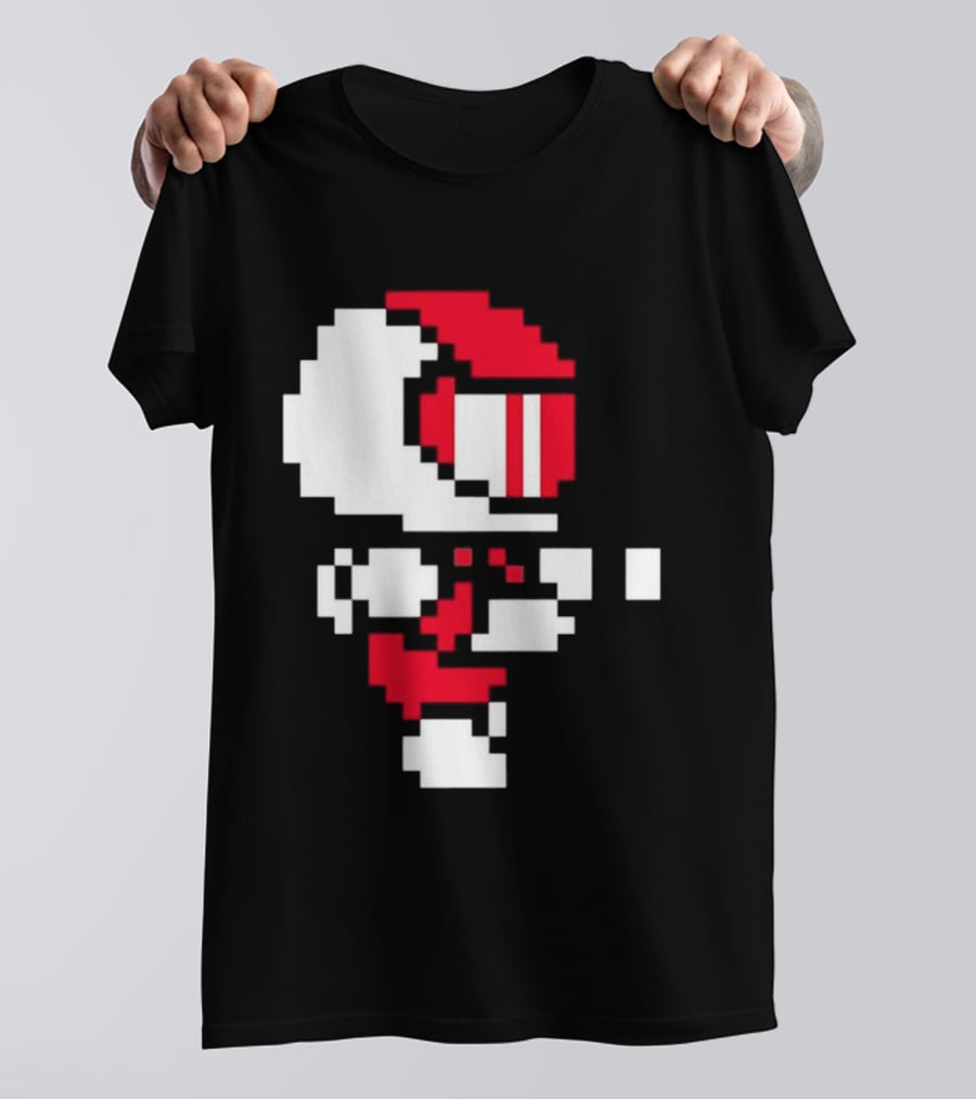 Arcade Pixel Racing Driver Fast Track Helmet Retro Game T-Shirt