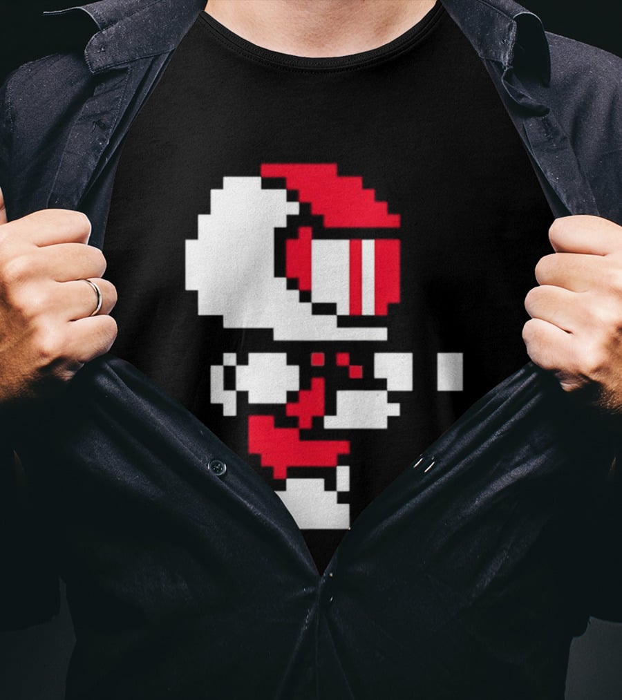 Arcade Pixel Racing Driver Fast Track Helmet Retro Game T-Shirt