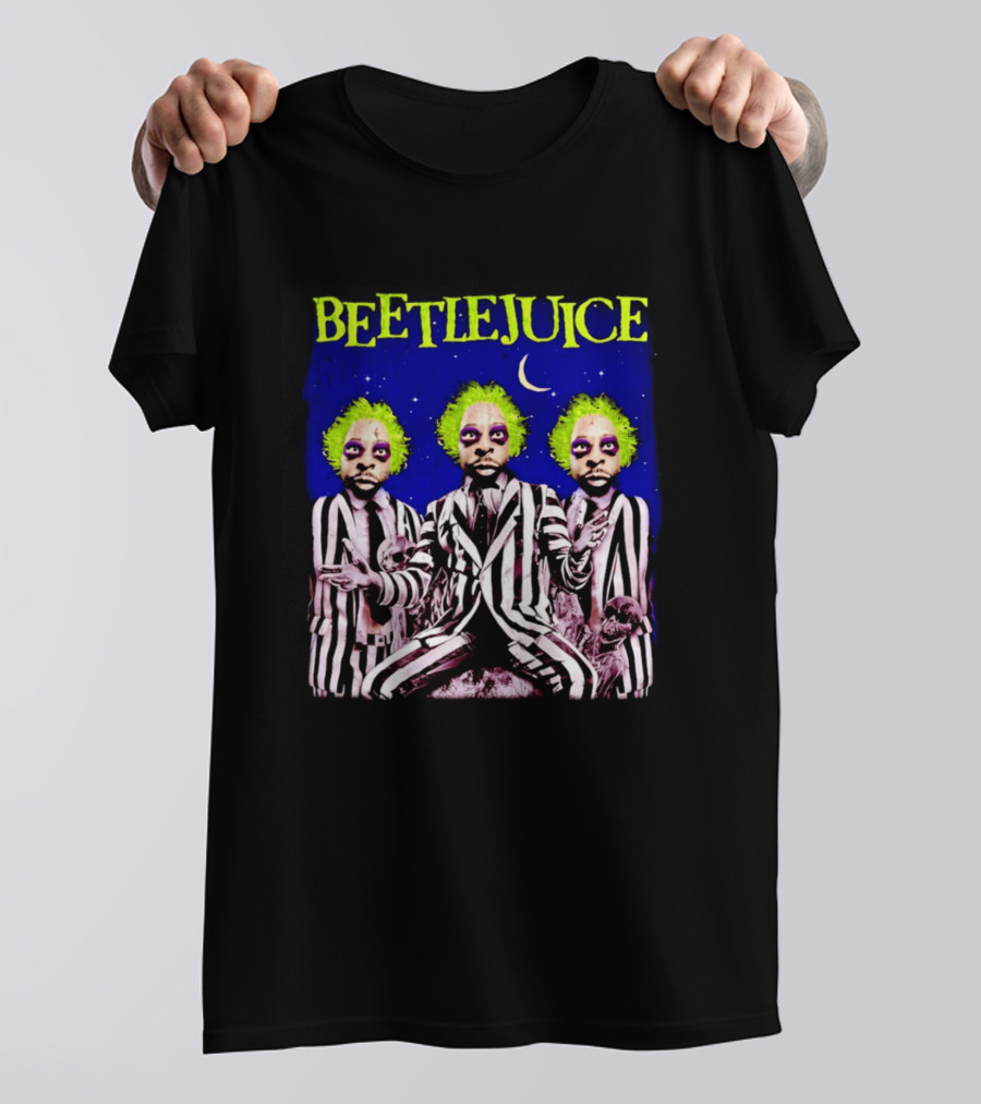 Beetlejuice Bootleg Triple Moon Gothic T-Shirt