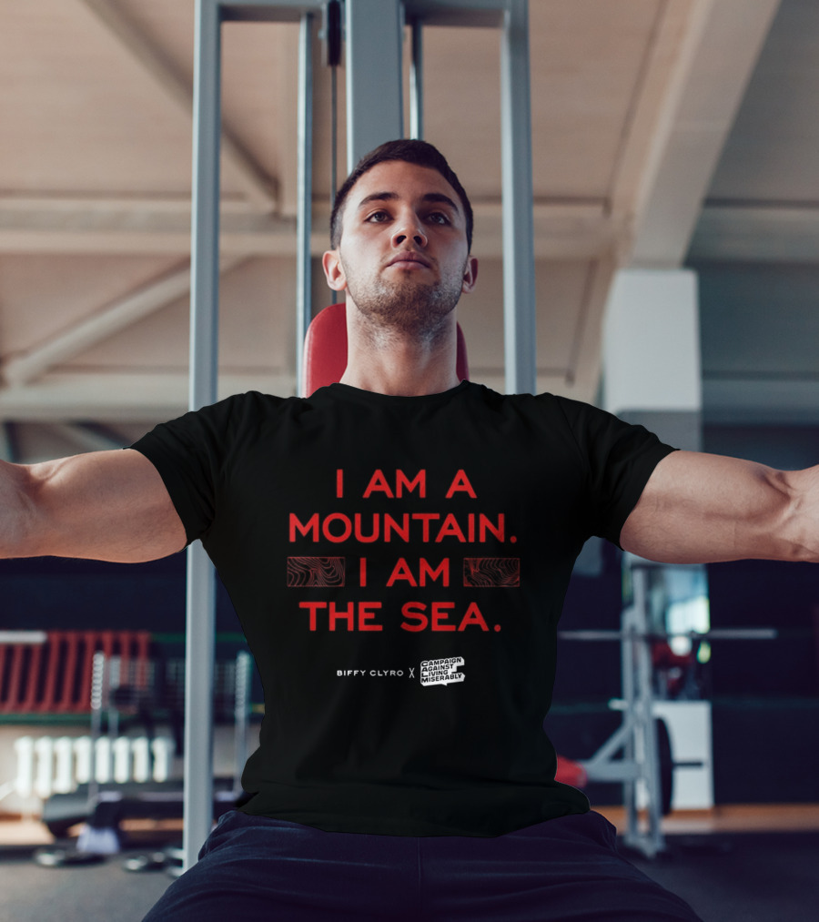 Biffy Clyro I Am A Mountain I Am The Sea CALM Lifelines Collaboration T-Shirt
