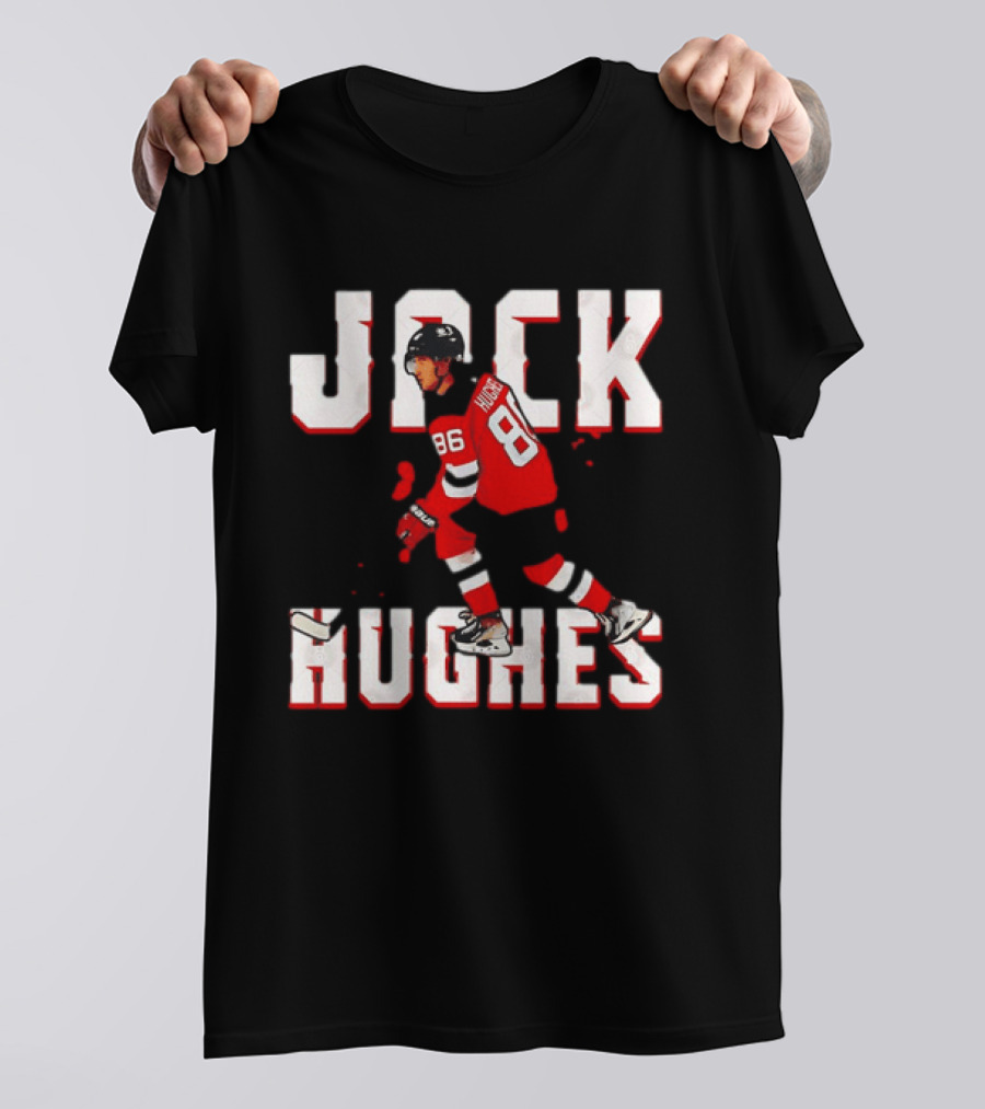 Jack Hughes 86 New Jersey Devils Hockey Jersey T-Shirt