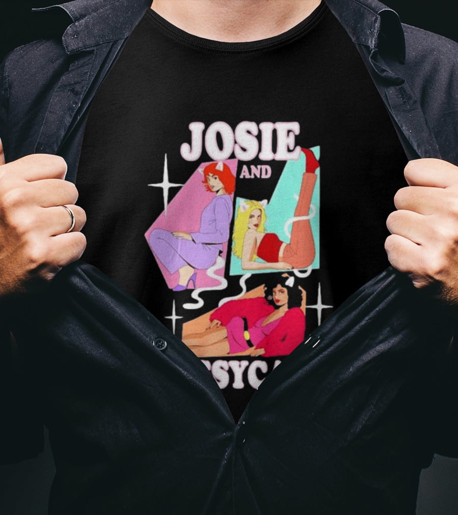 Josie And The Pussycats Valerie Brown Melody Valentine Vintage Cartoon Fashion T-Shirt