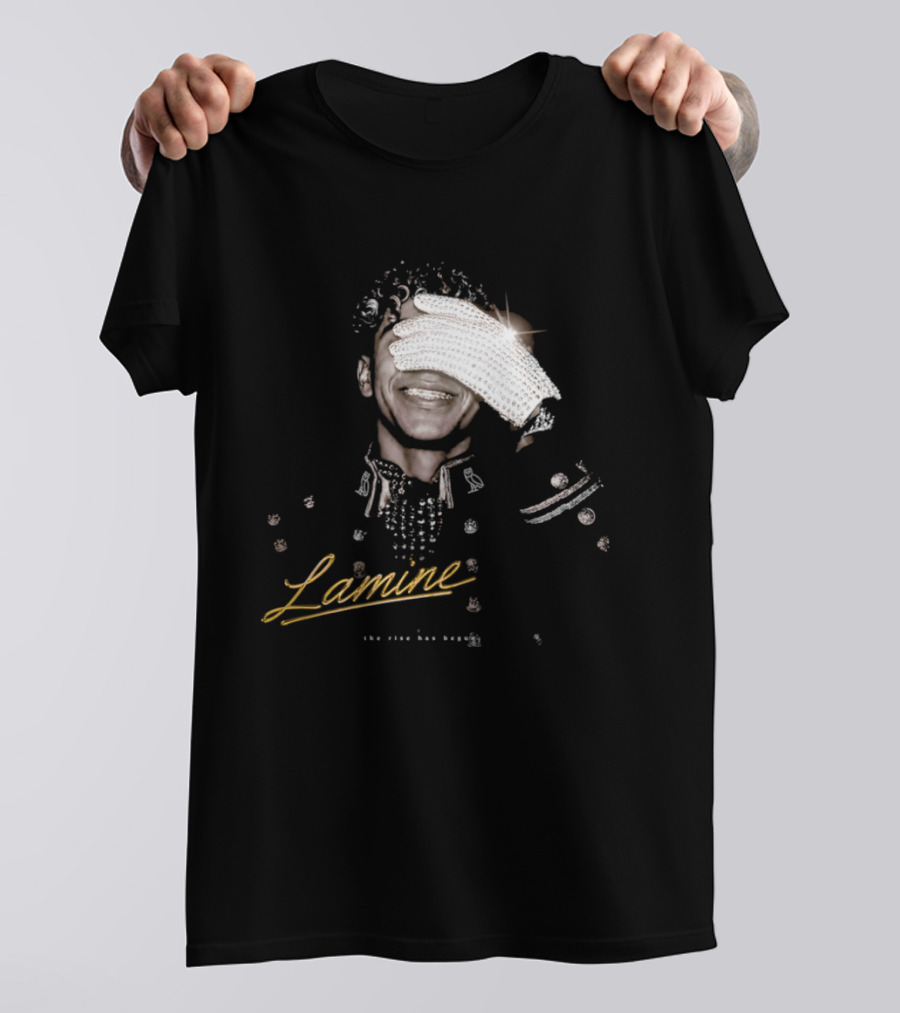 Lamine Camara Sparkling Diamond Glove The Rise Has Begun T-Shirt