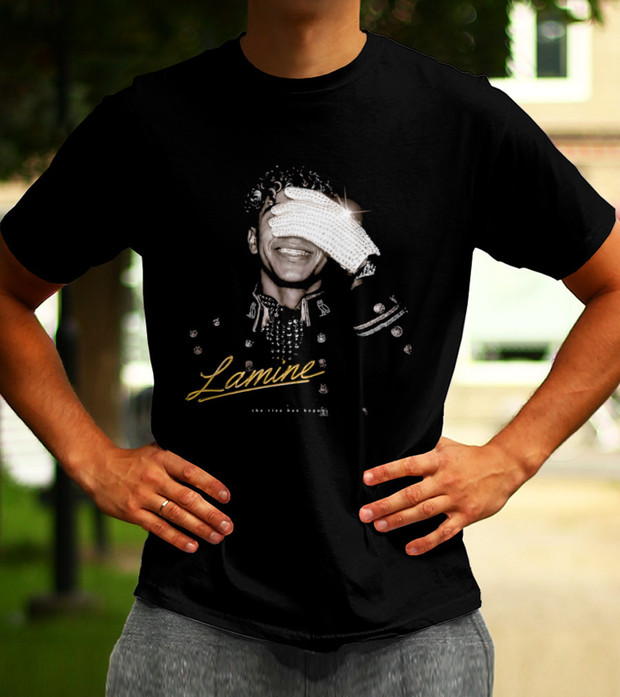 Lamine Camara Sparkling Diamond Glove The Rise Has Begun T-Shirt