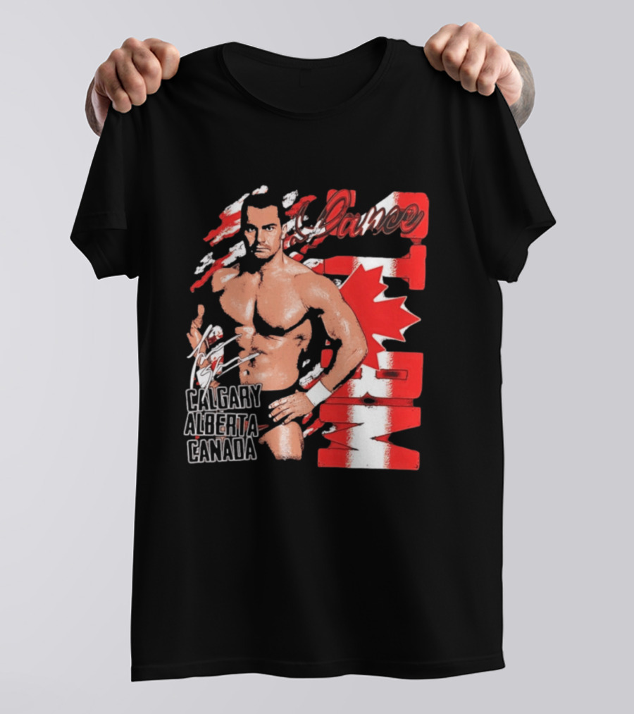 Lance Storm Calgary Alberta Canada Wrestling Icon Red Maple Leaf T-Shirt