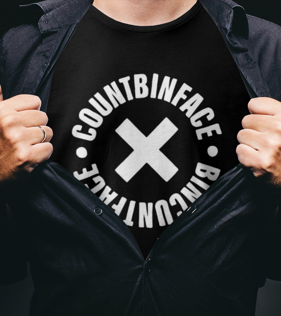 Countbinface Bincuntface Cross Count Binface T-Shirt