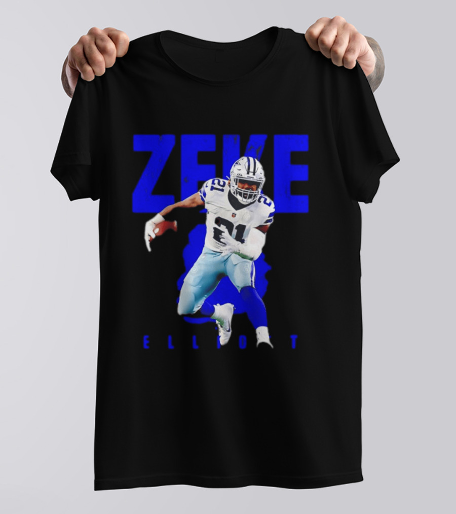 Dallas Cowboys Ezekiel Elliott Running Zeke 21 T-Shirt