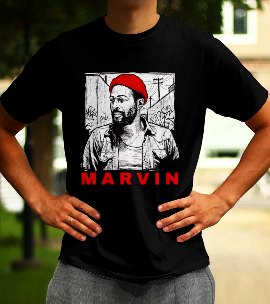 Marvin Gaye Urban Graffiti Style R&B Legend T-Shirt