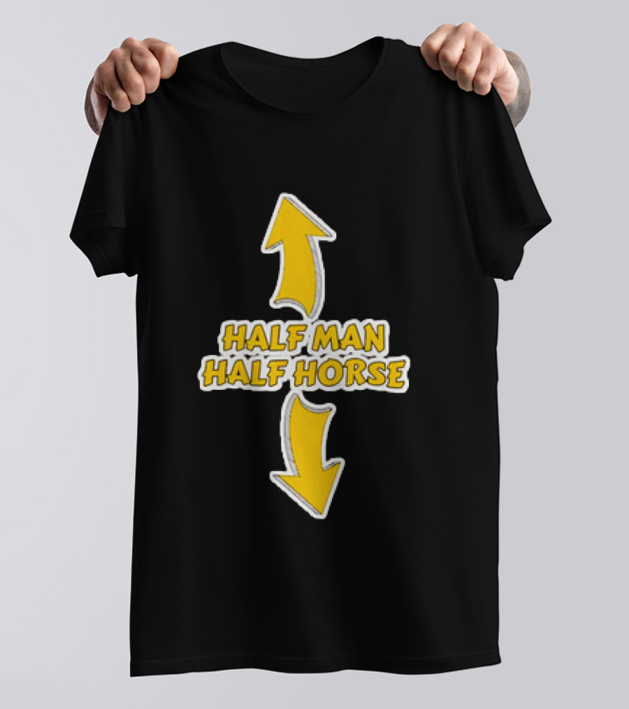 Half Man Half Horse Centaur Mythology Yellow Arrows T-Shirt