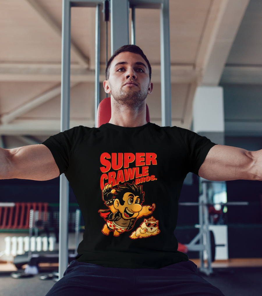 Super Crawler Bros Crowned Cat Rocker T-Shirt