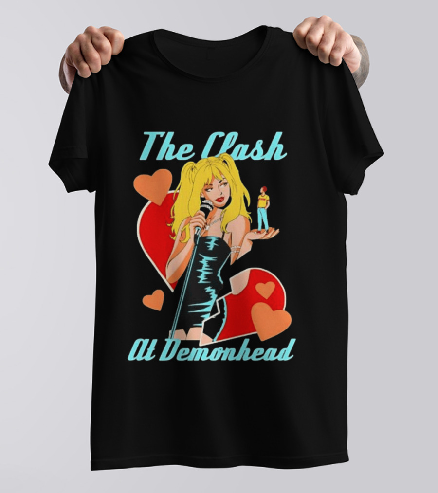 The Clash At Demonhead Scott Pilgrim Band Heart T-Shirt