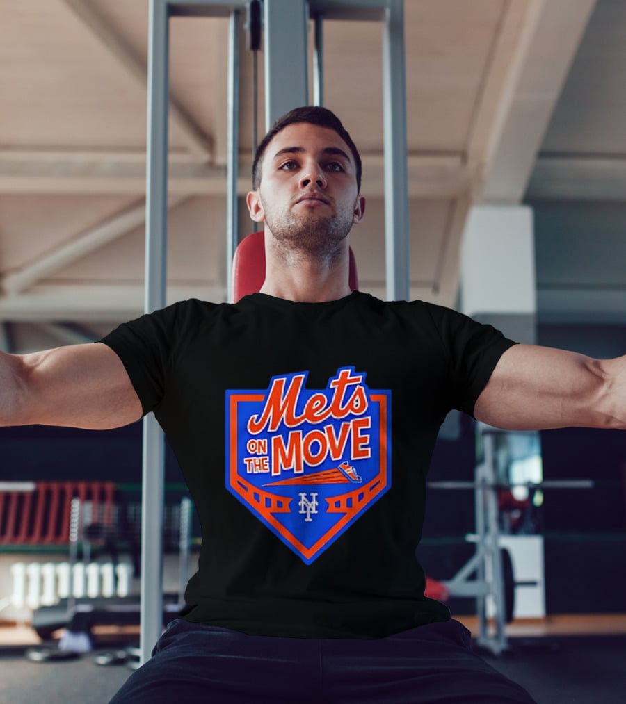 Mets On The Move New York NY Baseball Sneaker T-Shirt