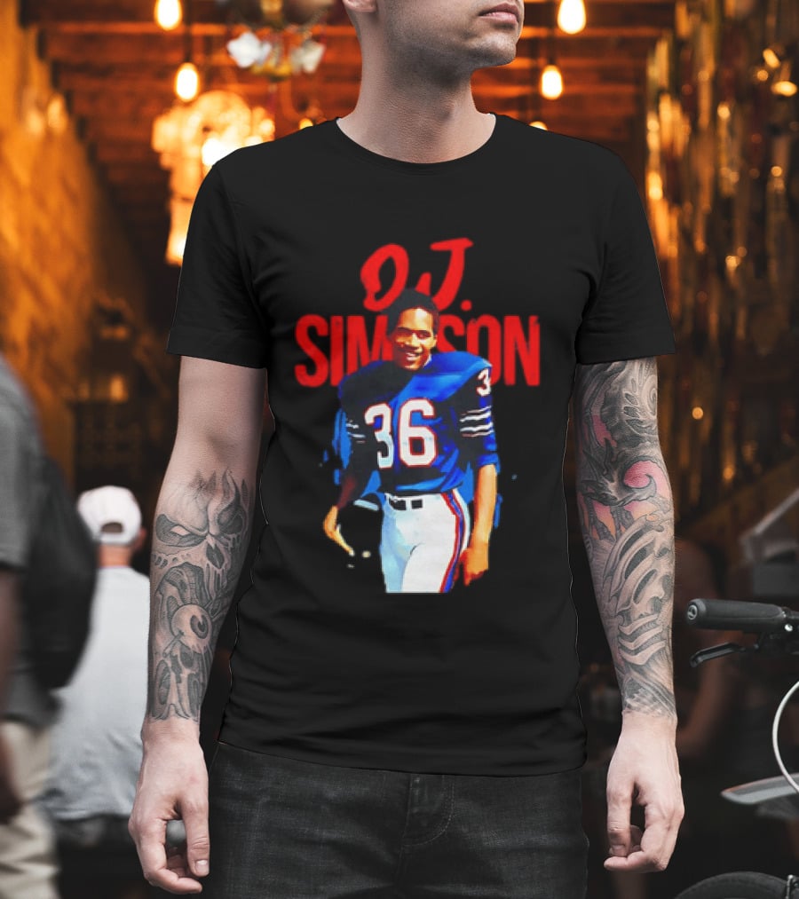 O.J. Simpson 36 Buffalo Bills Football Player T-Shirt