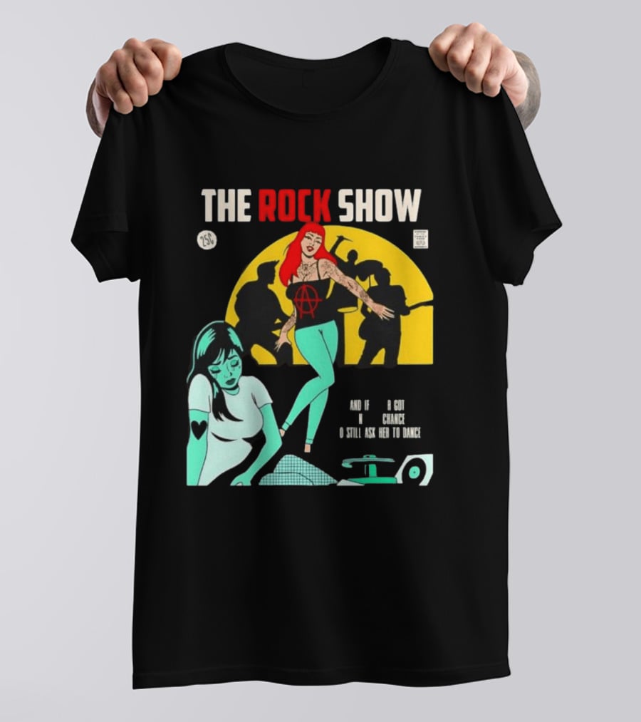 The Rock Show Comic Dance Chance Anarchy Girl Silhouette Scene T-Shirt