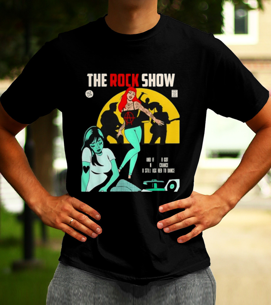 The Rock Show Comic Dance Chance Anarchy Girl Silhouette Scene T-Shirt