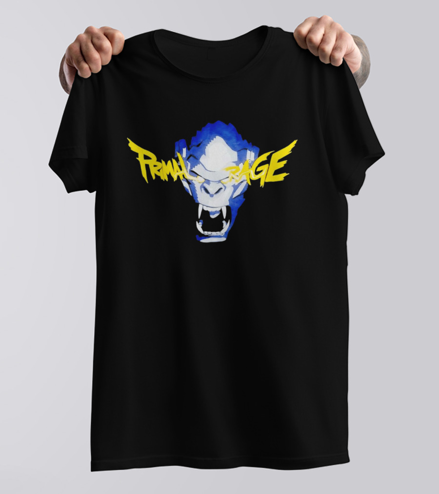 Primal Rage Roaring Gorilla Fierce Expression T-Shirt