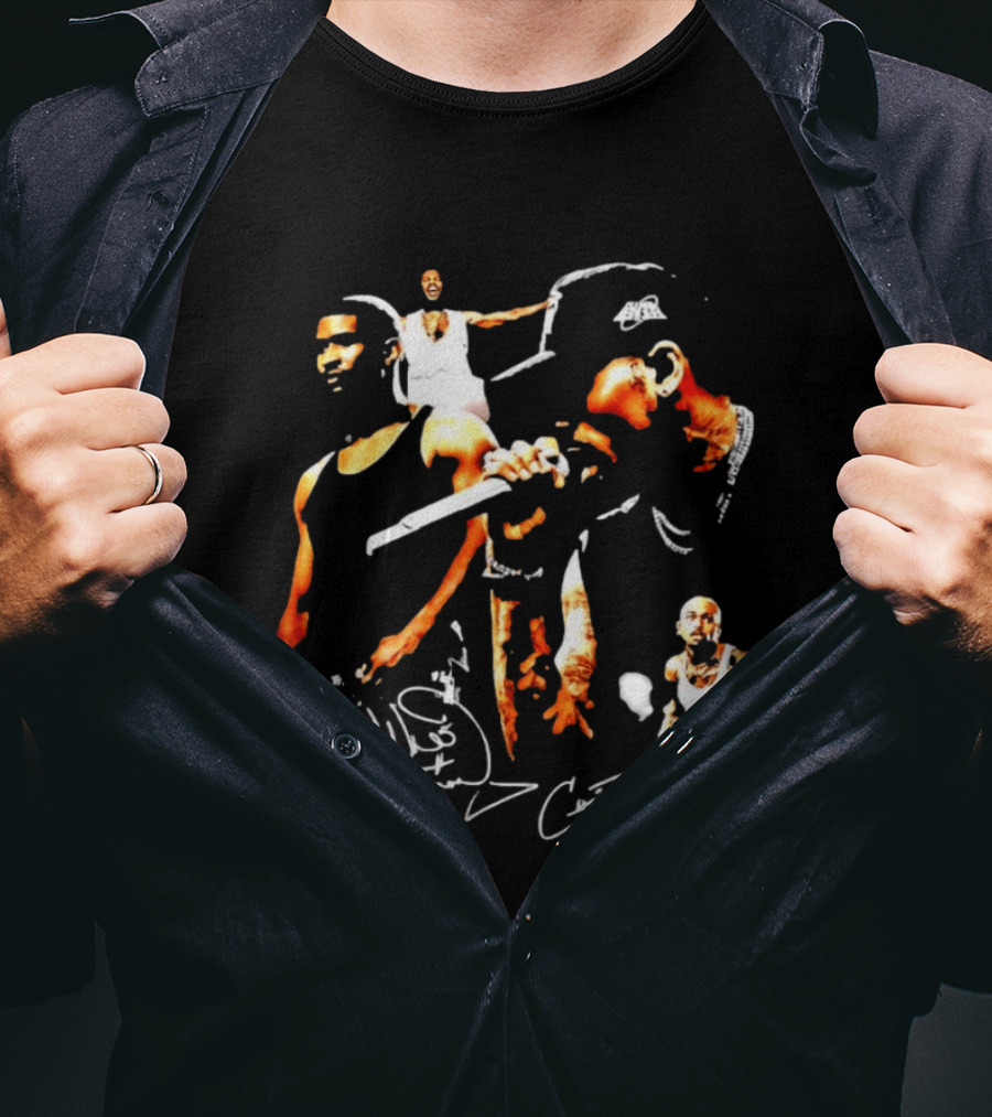 Usher Chris Brown Signature Collage T-Shirt
