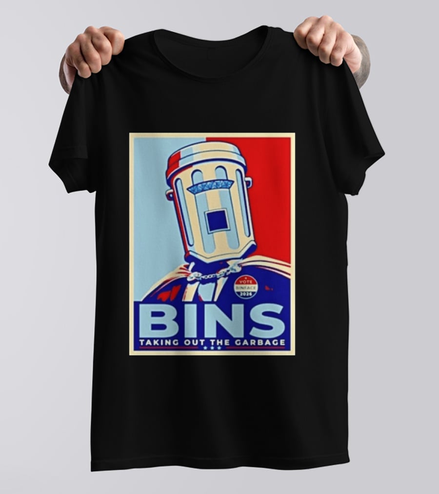 Binface Bins Hope Vote 2024 Taking Out The Garbage T-Shirt
