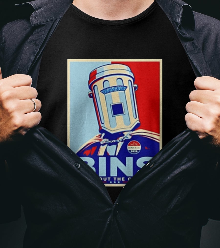 Binface Bins Hope Vote 2024 Taking Out The Garbage T-Shirt