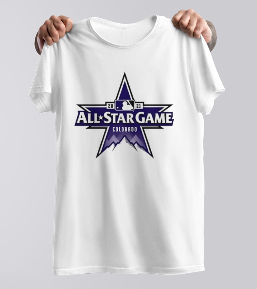 2021 MLB All Star Game Colorado Star Logo Rockies Baseball T-Shirt