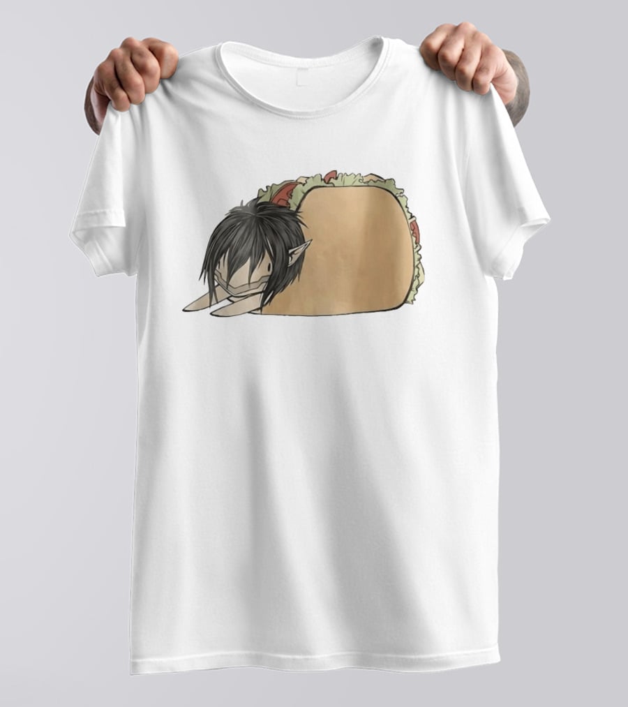 Attack On Titan A Taco On Titan Anime Mashup T-Shirt