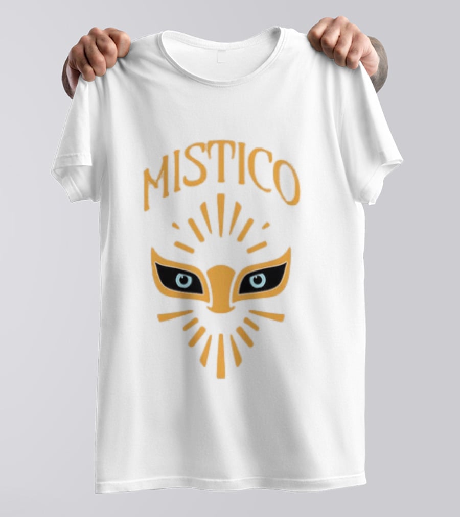 Mistico Luchador Eyes Mask Staring Lucha Libre Wrestling T-Shirt