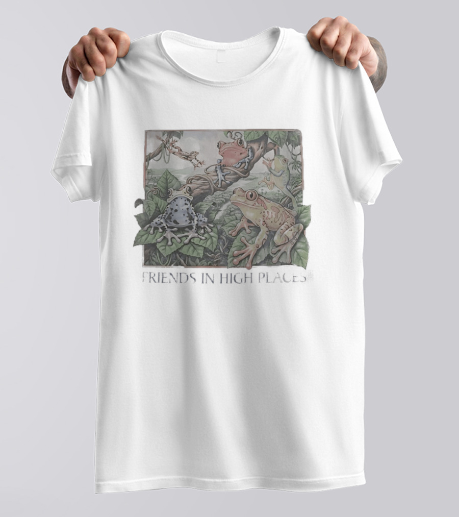 Friends In High Places Frog Nature Wildlife T-Shirt