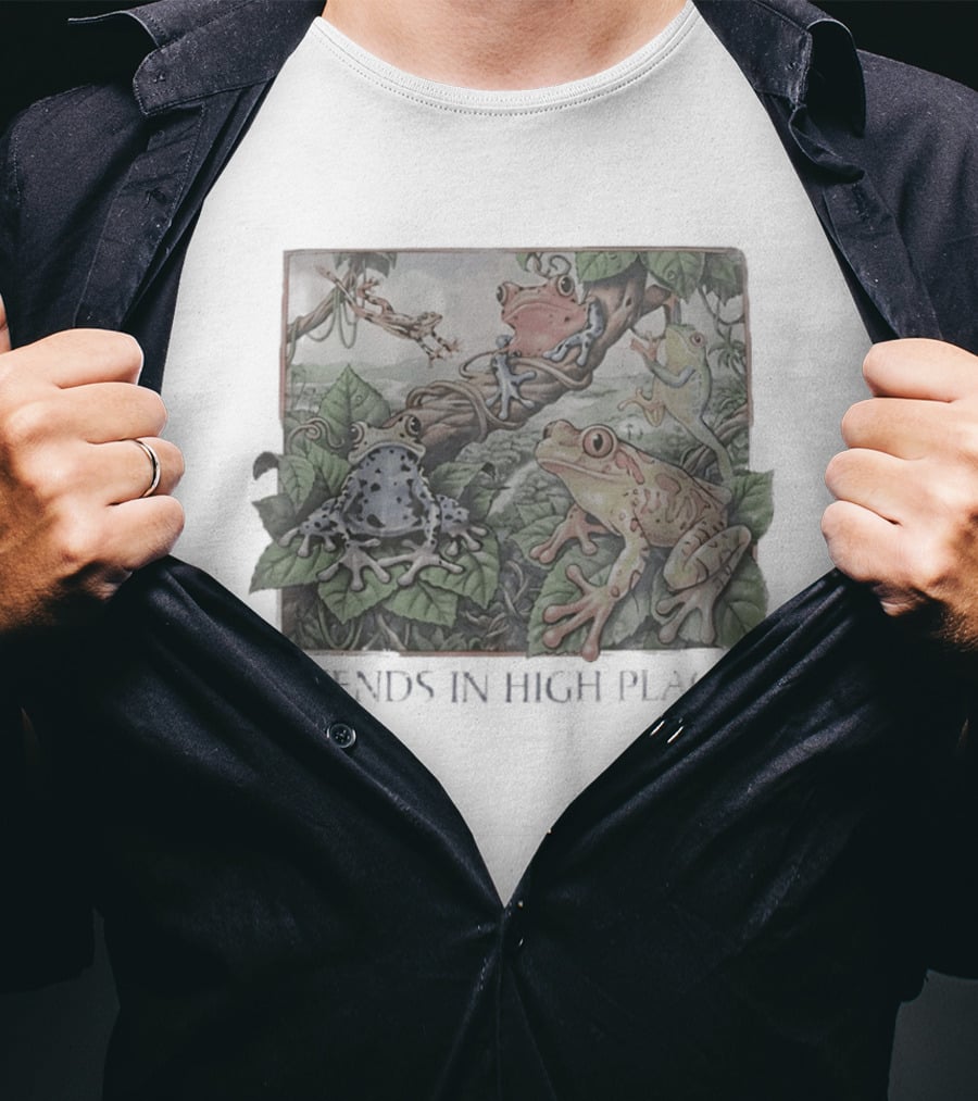 Friends In High Places Frog Nature Wildlife T-Shirt