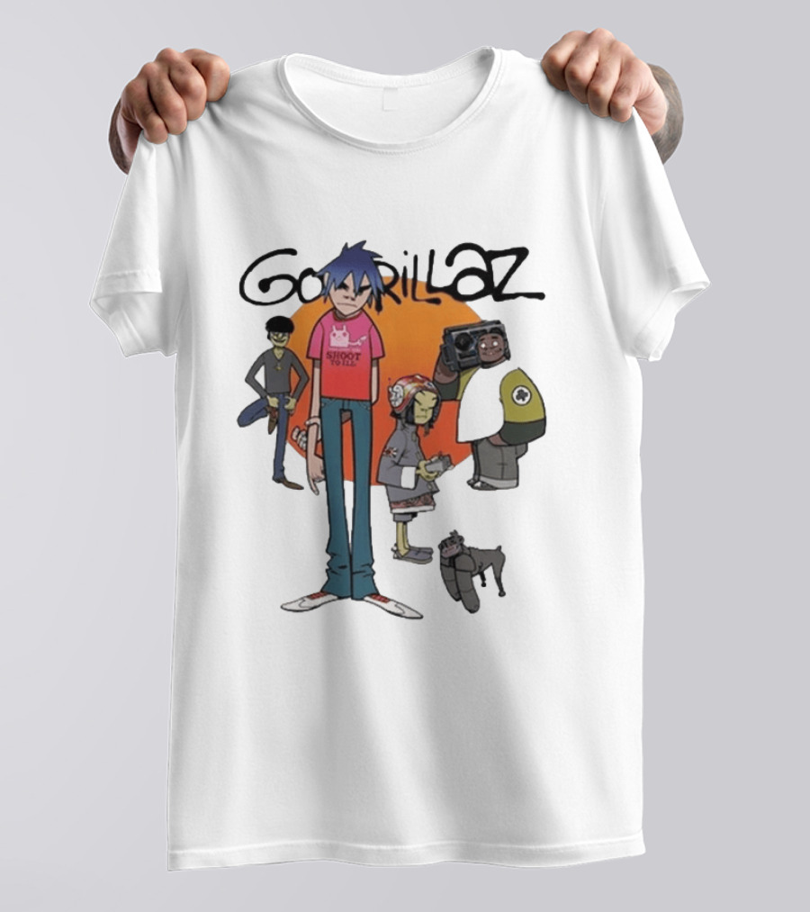 GORILLAZ 2026 Murdoc Niccals Noodle Russel Hobbs Band Shoot To Ill T-Shirt