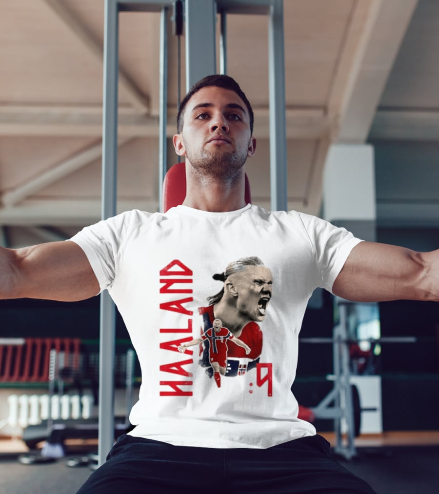 Haaland Norway National Soccer Star 9 T-Shirt