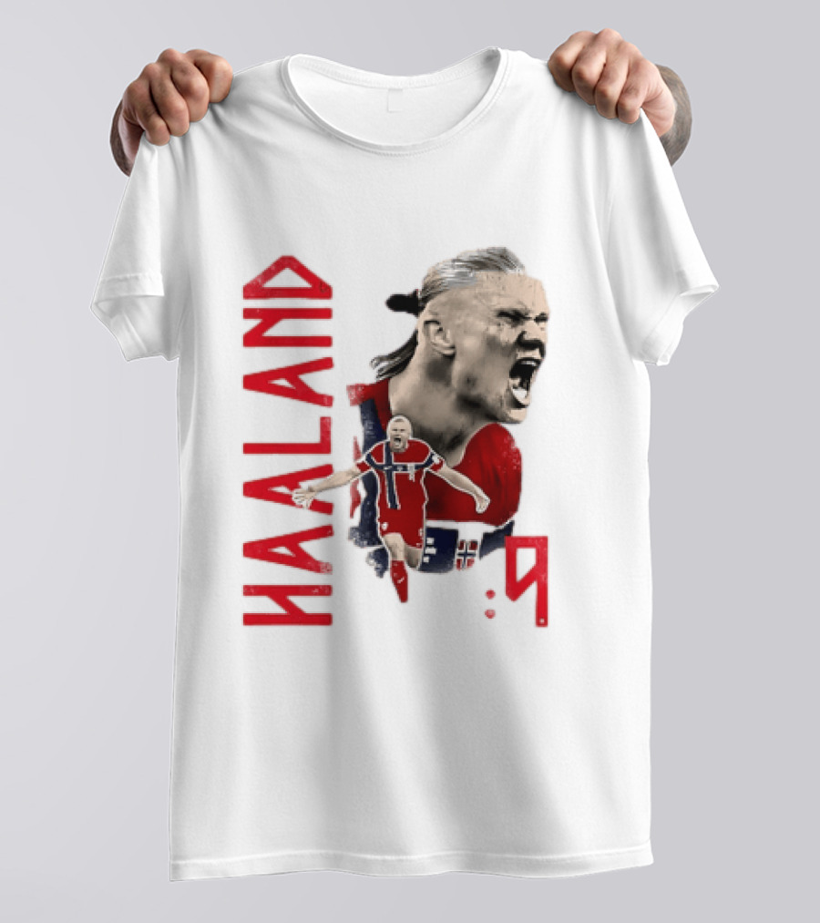 Haaland Norway National Soccer Star 9 T-Shirt