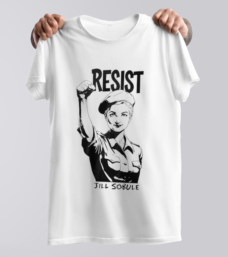 Resist Jill Sobule Empowerment Iconic Symbol Fist Raised T-Shirt