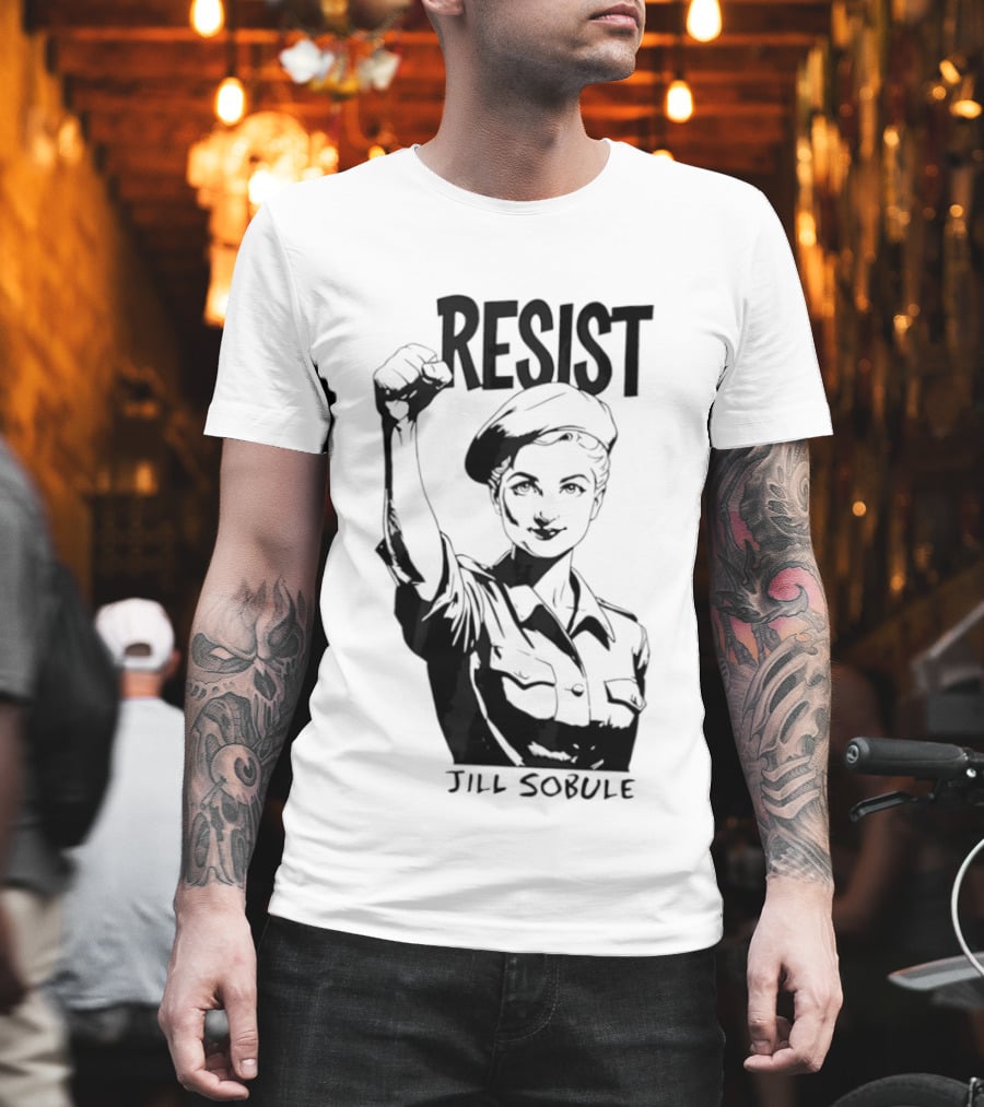 Resist Jill Sobule Empowerment Iconic Symbol Fist Raised T-Shirt