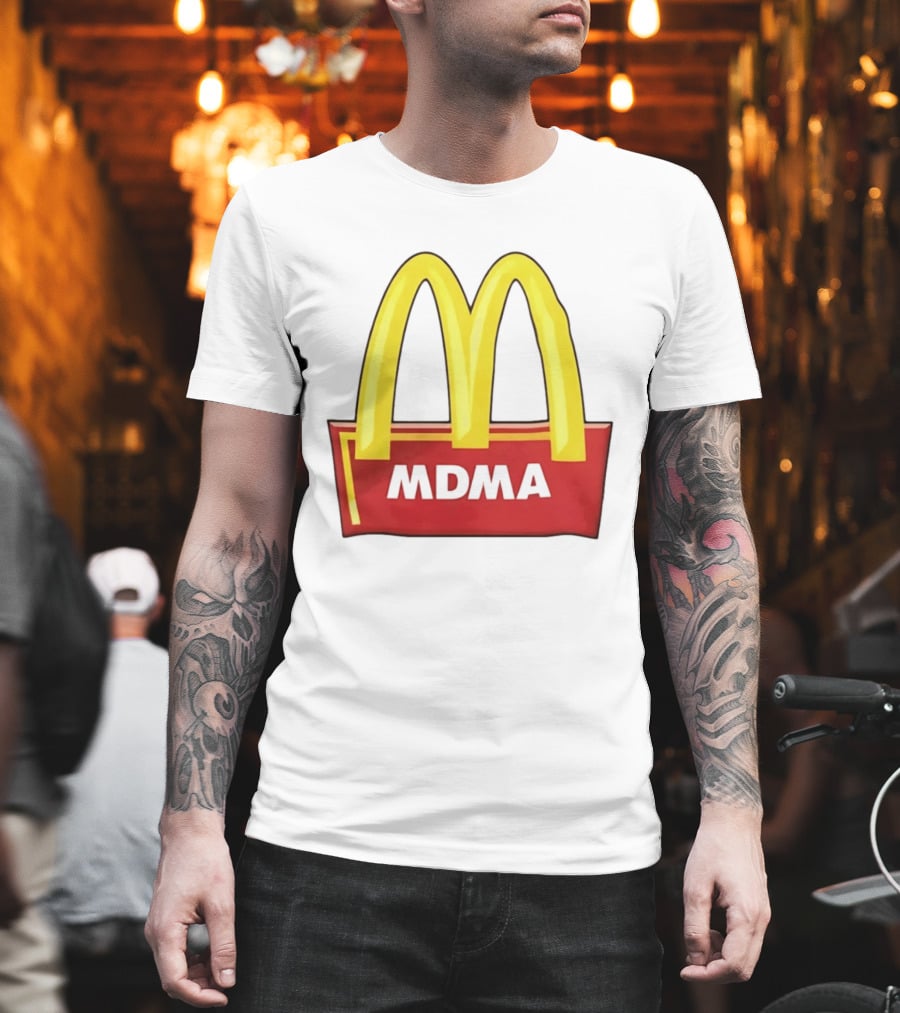 MDMA McDonald's Parody Golden Arches T-Shirt