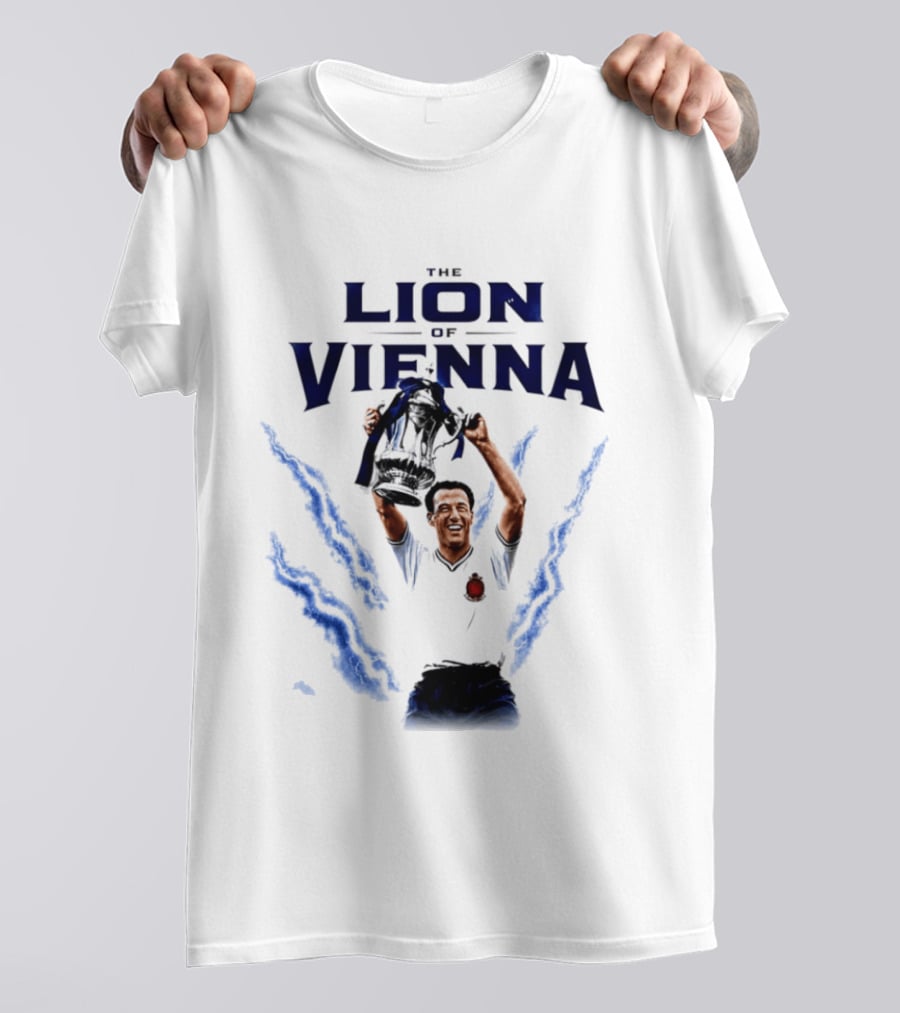 The Lion Of Vienna Nat Lofthouse Celebrating Bolton Football Victory T-Shirt