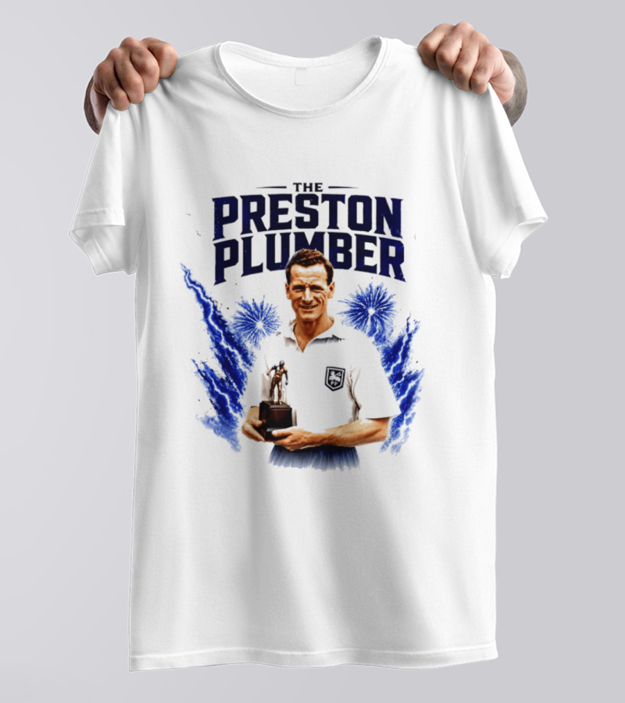The Preston Plumber Tom Finney Football Legend T-Shirt