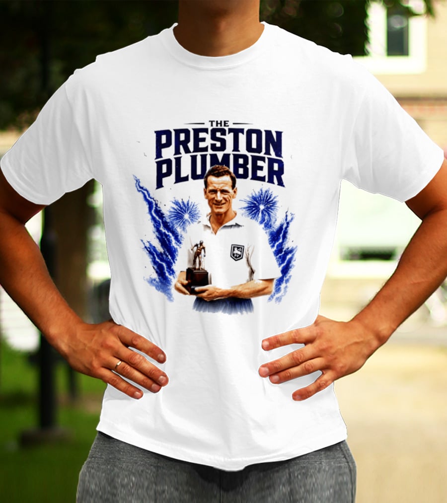 The Preston Plumber Tom Finney Football Legend T-Shirt