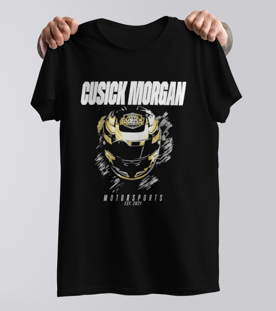 Cusick Morgan Motorsports Est 2021 Helmet Indy NXT 2026 T-Shirt