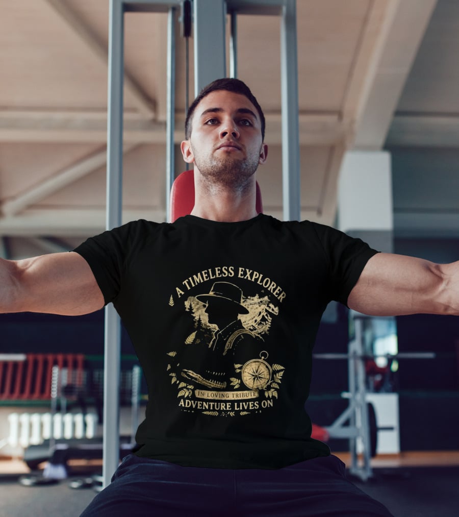 A Timeless Explorer In Loving Tribute Adventure Lives On T-Shirt